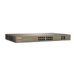 Tenda TEF1218P-16-250W network switch Managed L2 Fast Ethernet (10/100) Power over Ethernet (PoE) Grey