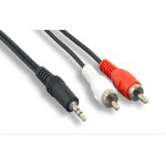 Axiom MJMRCAM50FT-AX audio cable 600" (15.2 m) 3.5mm 2 x RCA Black