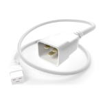 UNC PWCD-C19C20-20A-05F-WHT power cable White 60" (1.52 m) C19 coupler C20 coupler