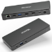 Plugable Technologies USB C Docking Station Dual Monitor 2 HDMI Ports, Power Delivery Dock, Dual 4K Monitor for Windows, ChromeOS, 1x USB-C, 3x USB, Ethernet, and Audio - Driverless (UD-MSTH2)
