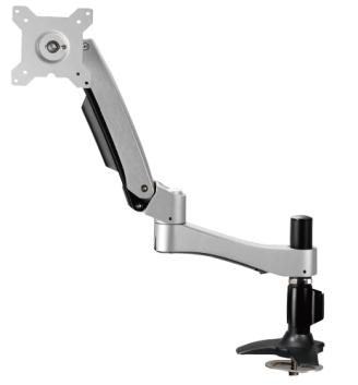 Amer AMR1APL monitor mount / stand 66 cm (26") Bolt-through Black, Silver