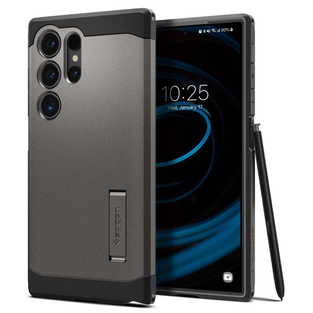 158682 SPIGEN Tough Armor case for Samsung Galaxy S24 Ultra - metallic gray