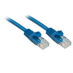 Lindy RJ-45/RJ-45 Cat6 0.5m networking cable Blue U/UTP (UTP)