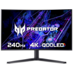 Acer Predator X32X curved QD-OLED gaming monitor - 31.5", QD-OLED, 4K Ultra HD, 240Hz, 0.03ms, FreeSync Premium, DisplayHDR 400 True Black, HDMI, DP & USB-C