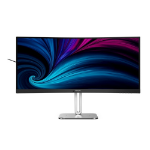 Philips 34B2U5600C 34" 21:9 WQHD 3440 x 1440, VA LCD Business Curved Monitor, 4ms, HDMI DP, USB-C Docking, RJ45, Height, Speakers, Swivel, Tilt