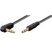 Microconnect AUDLL05A audio cable 0.5 m 3.5mm Black