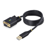 StarTech.com 1P3FFCNB-USB-SERIAL seriella kablar Svart 1 m USB Type-A DB-9