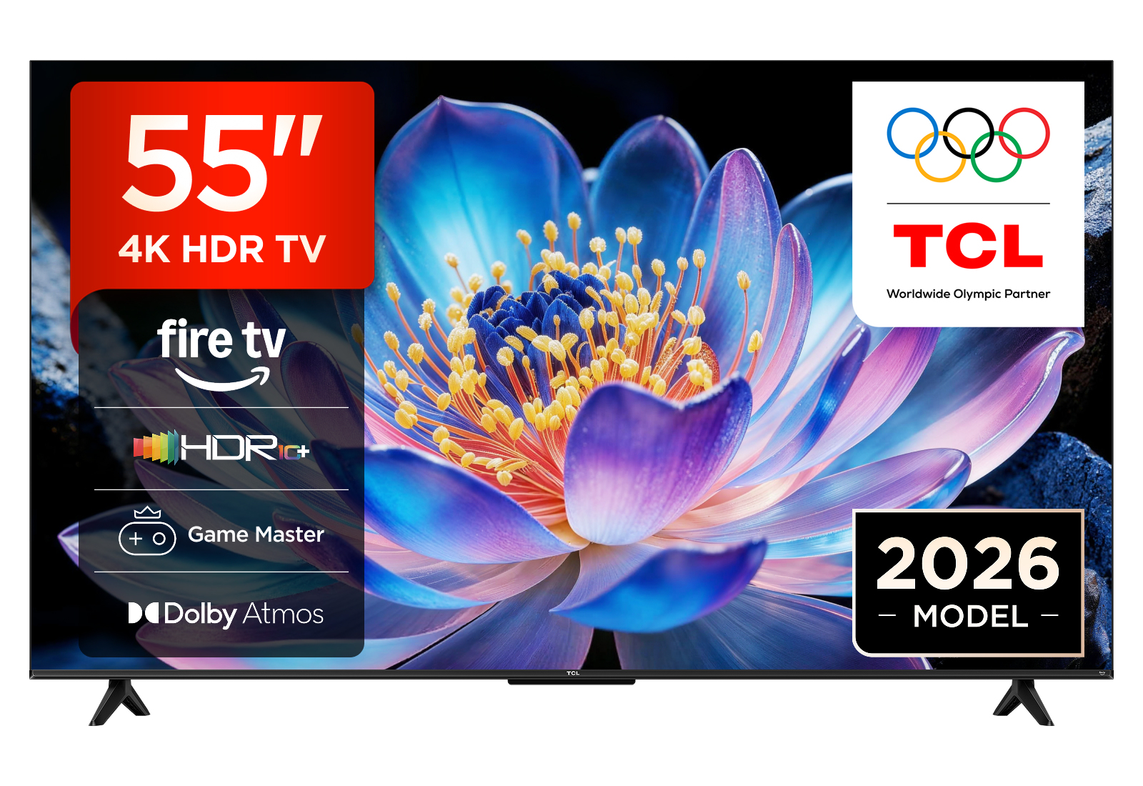 TCL 55V6D-UK TV 139.7 cm (55") 4K Ultra HD Smart TV Wi-Fi Black 270 cd/m²