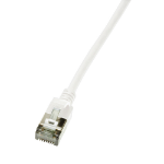 LogiLink Ultraflex SlimLine networking cable White 1 m Cat6a S/UTP (STP)