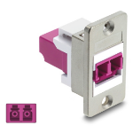 DeLOCK 91100 glasvezeladapter LC/LC 1 stuk(s) Violet, Wit, Zilver
