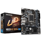 Gigabyte H610M K DDR4 Motherboard - Supports Intel Core 14th Gen CPUs, up to 3200MHz DDR4, 1xPCIe 3.0 M.2, GbE LAN, USB 3.2 Gen 1