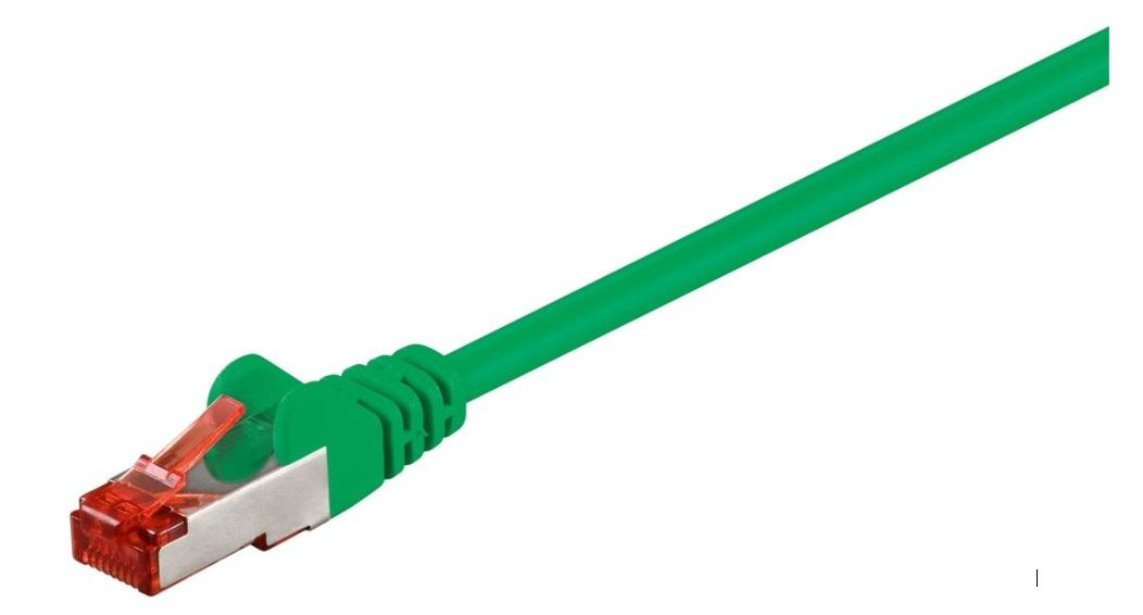 Image of Microconnect 0.25m Cat6 RJ-45 networking cable Green F/UTP (FTP)