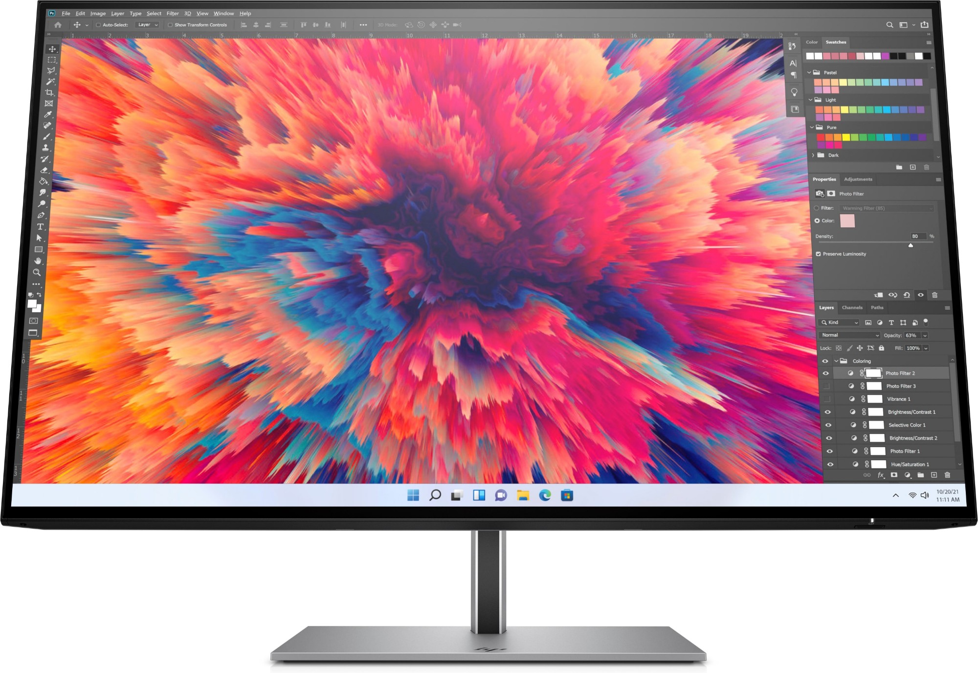 HP Z24q G3 computer monitor 60.5 cm (23.8") 2560 x 1440 pixels Quad HD Silver