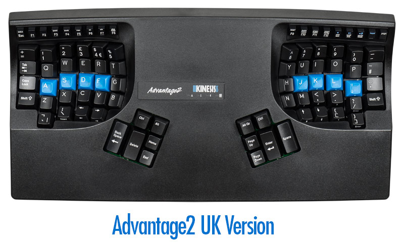 Image of Kinesis A Kinesis product; the Advantage2 Keyboard is a UK Layout...