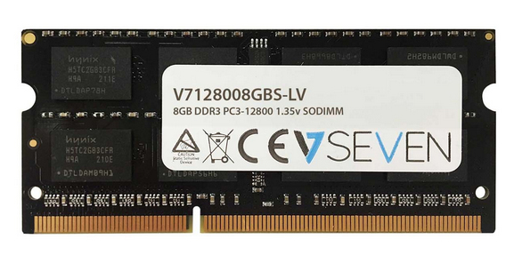 Image of V7 8GB DDR3 PC3-12800 - 1600mhz SO DIMM Notebook Memory Module -...