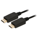 2-Power CAB0024A DisplayPort cable 1 m Black