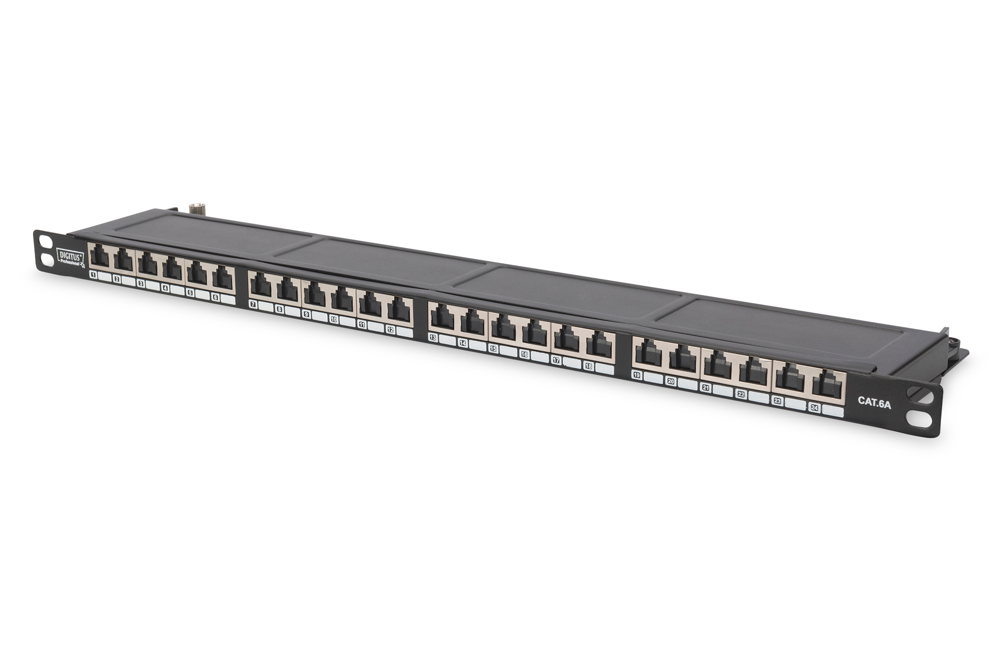Image of Digitus CAT 6, Class E High Denisity Patch Panel, shielded, black
