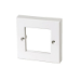 FDL 86 x 86mm MODULAR FACEPLATE - 1 GANG / 2 MODULE 50 x 50mm