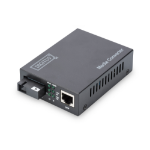 Digitus DN-82123 netwerk media converter 1000 Mbit/s 1550 nm Single-mode Zwart