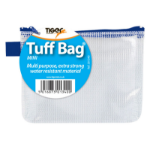 Tiger Tuff Bag Polypropylene Mini 500 Micron Clear with Assorted Colour Zips