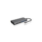 ICY BOX IB-DK4050-CPD Wired USB 3.2 Gen 1 (3.1 Gen 1) Type-C Anthracite