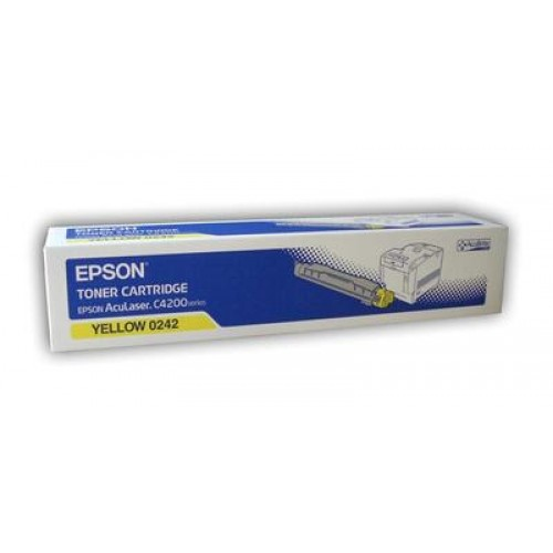 Epson C13S050242/0242 Toner yellow. 8.5K pages/5% for Epson AcuLaser C
