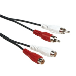 Schwaiger CIK5055 533 audio kabel 5 m 2 x RCA Zwart