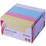 ESSELTE RULED SYSTEM CARDS 127 X 76MM ASSORTED PACK 500