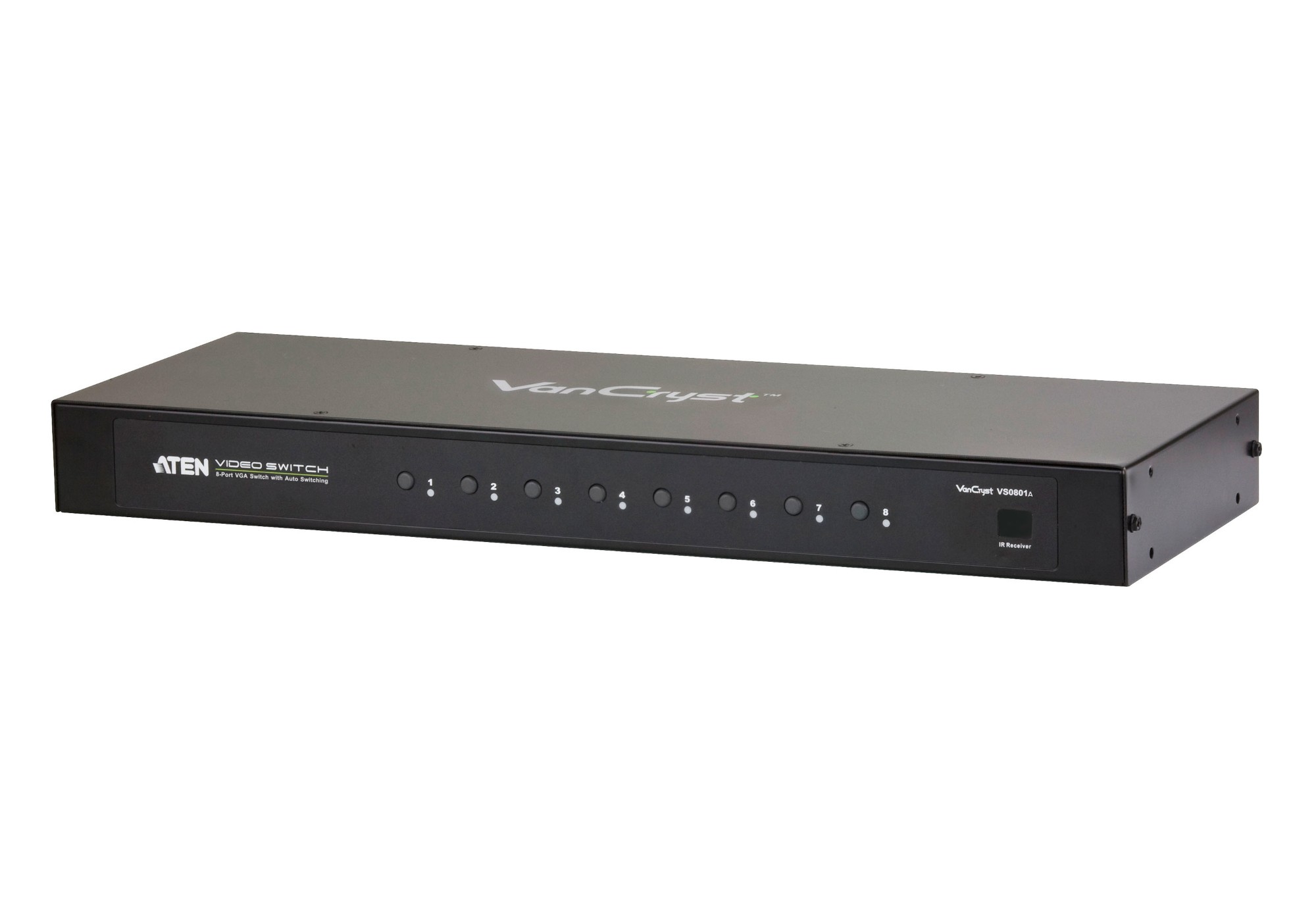 VS0801A KVM switch Rack mounting Black