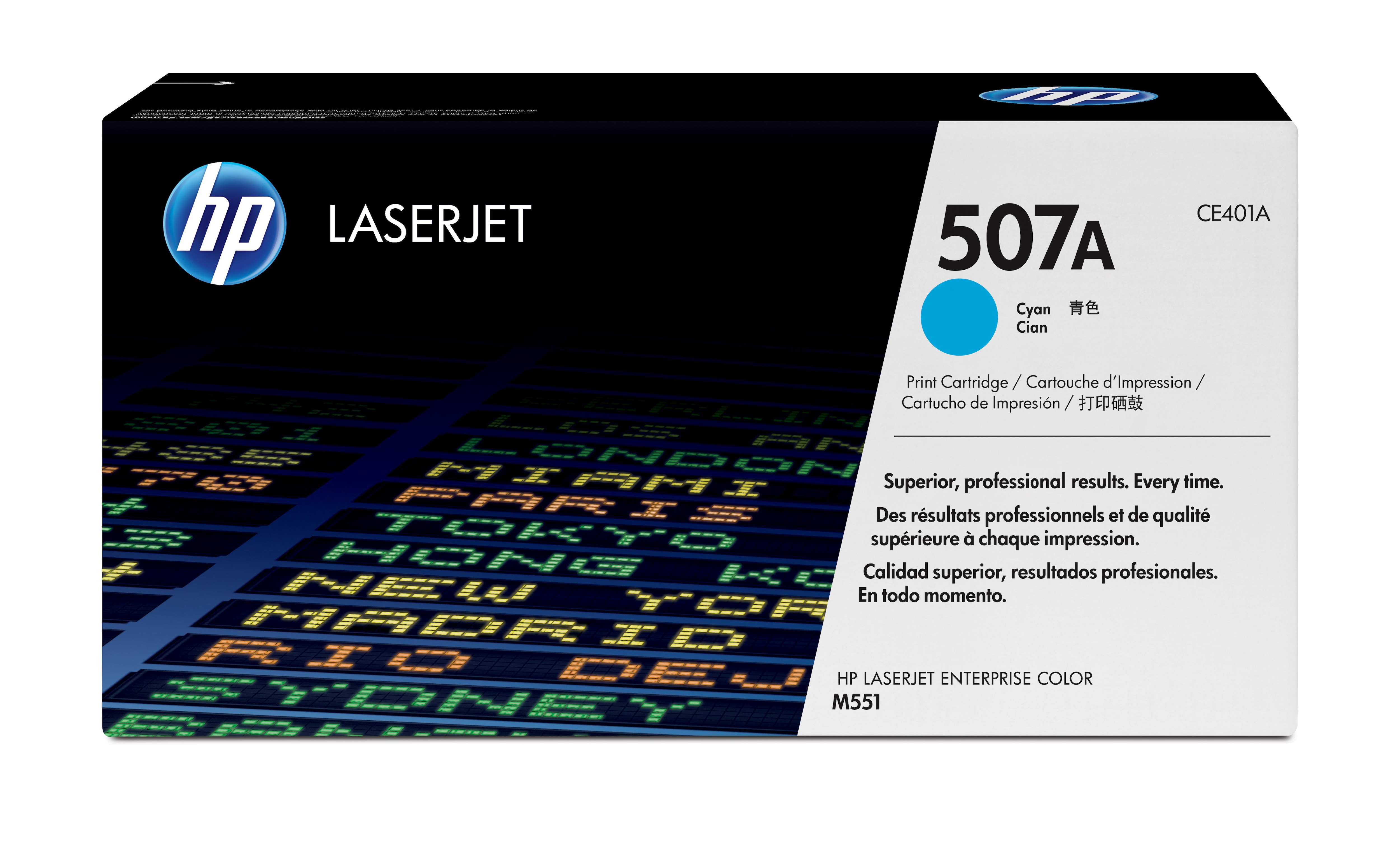 Image of HP CE401A/507A Toner cartridge cyan, 6K pages ISO/IEC 19798 for HP...