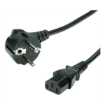 VALUE 19.99.1017 electriciteitssnoer Zwart 0,6 m CEE7/7 IEC 320