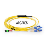 ATGBICS MTP Female-12 LC Duplex 24 Fibres OS2 9/125 Singlemode Breakout Cable, Type B, LSZH 2.0, 7m