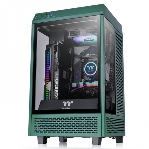 Image of Thermaltake The Tower 100 Mini Tower Green