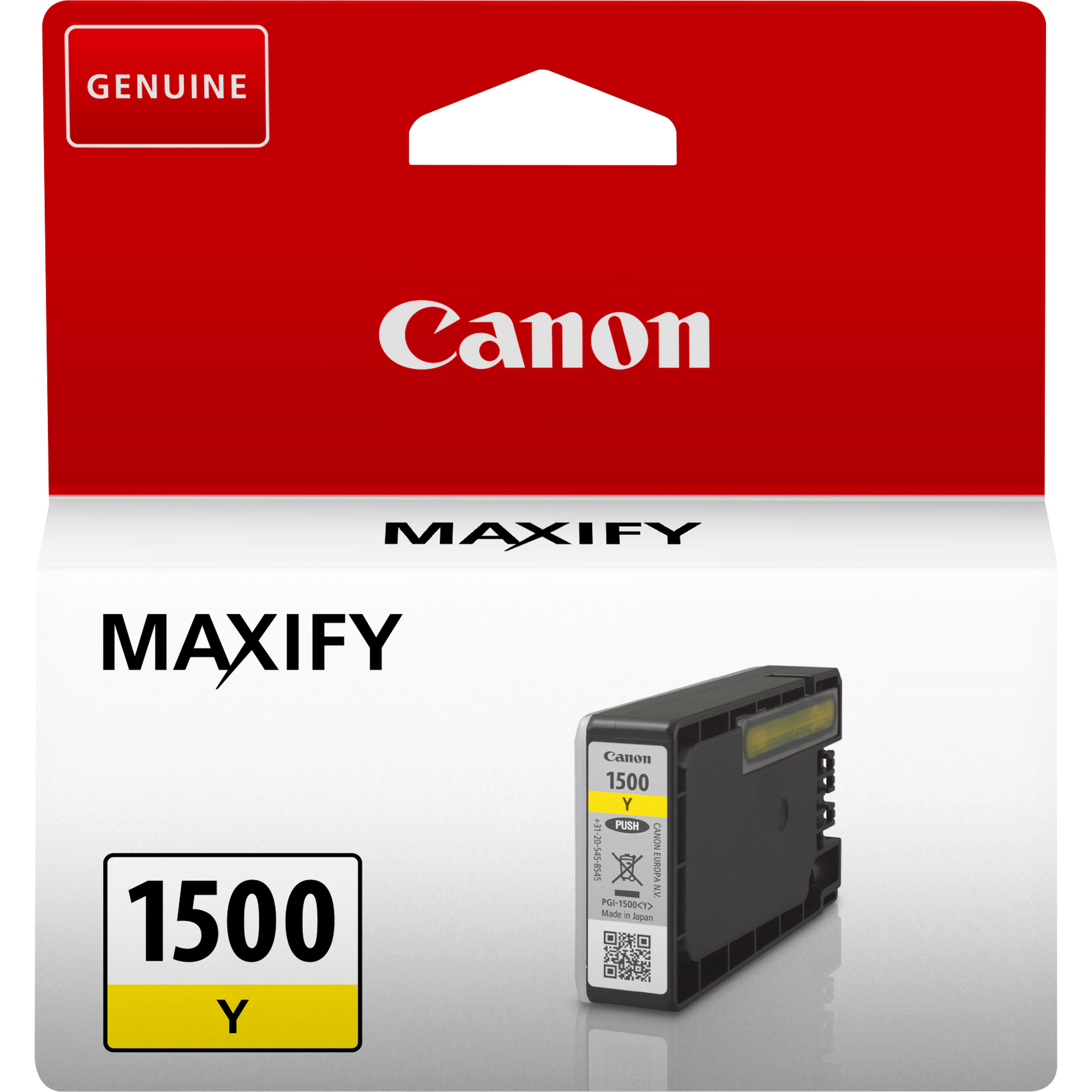 Image of Canon 9231B001/PGI-1500Y Ink cartridge yellow, 300 pages 4.5ml for...