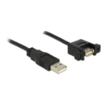 DeLOCK 1m 2xUSB2.0-A USB cable USB 2.0 USB A Black