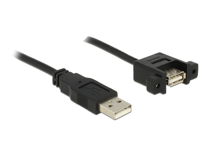 Image of DeLOCK 1m 2xUSB2.0-A USB cable USB 2.0 USB A Black