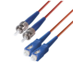 connektgear 5m Duplex Fibre Optic Single-Mode Cable OS2 9/125 Micron ST to SC Red