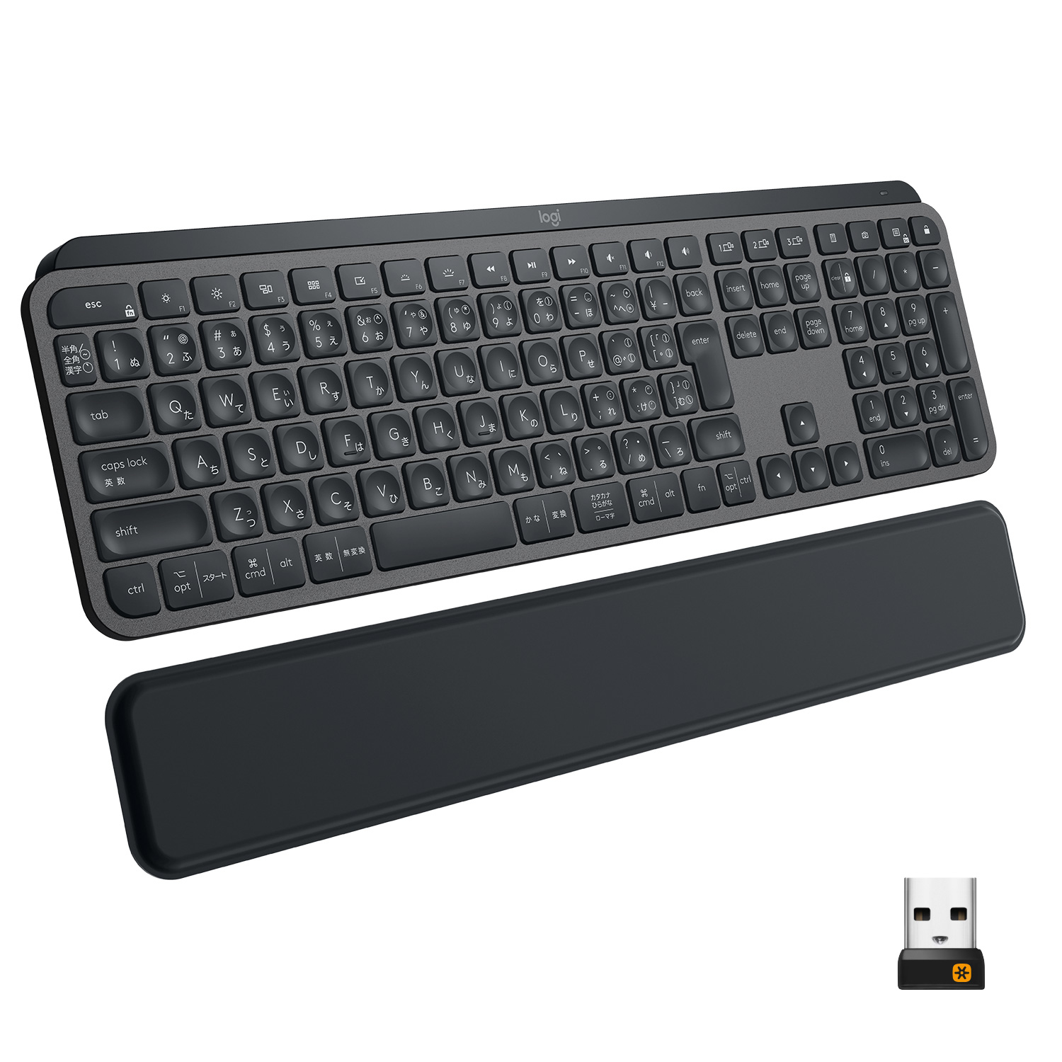 Logitech MX Keys Plus keyboard RF Wireless + Bluetooth QWERTY English Graphite