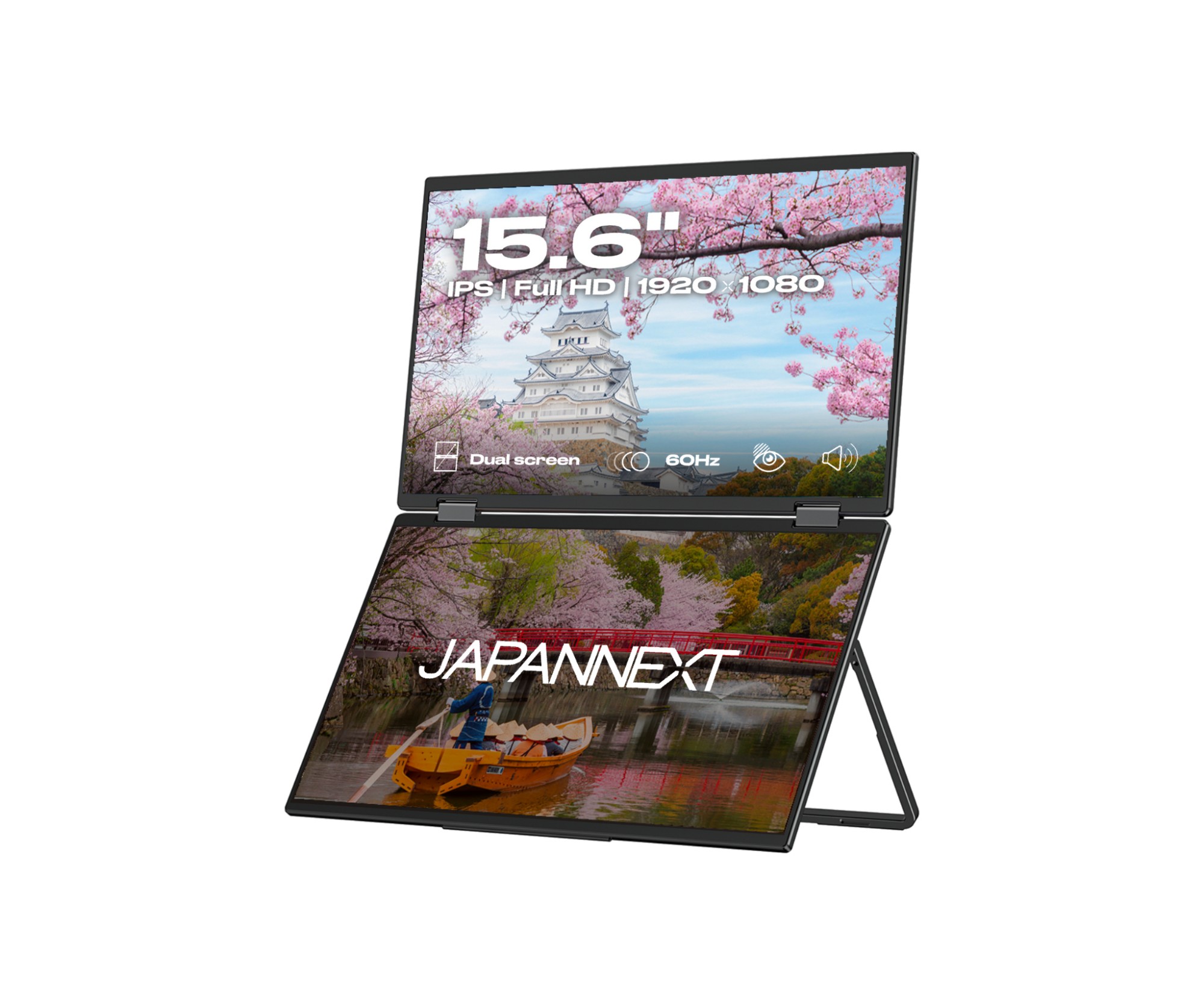 JAPANNEXT JN-DMD-IPS156F computer monitor 39.6 cm (15.6") 1920 x 1080 pixels Full HD LCD Black