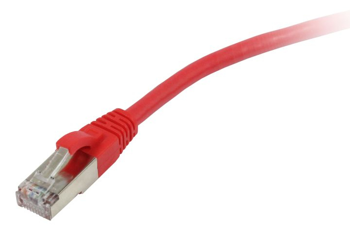 EU Product - Patchkabel RJ45 CAT5e 100Mhz rot S-FTP SF/UTP - Cable - Network thumbnail