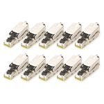 Digitus CAT 6A Field Termination Plug, STP with dust cap, bend relief - 10 pcs.