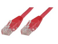 Image of Microconnect Cat5e UTP 0.5m networking cable Red U/UTP (UTP)