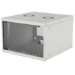 Intellinet 19" Basic Wallmount Cabinet, 6U, 560mm Deep, IP20-Rated Housing, Max 50kg, Flatpack, Grey