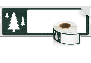 Image of DYMO 1960102 addressing label Green, White Self-adhesive label