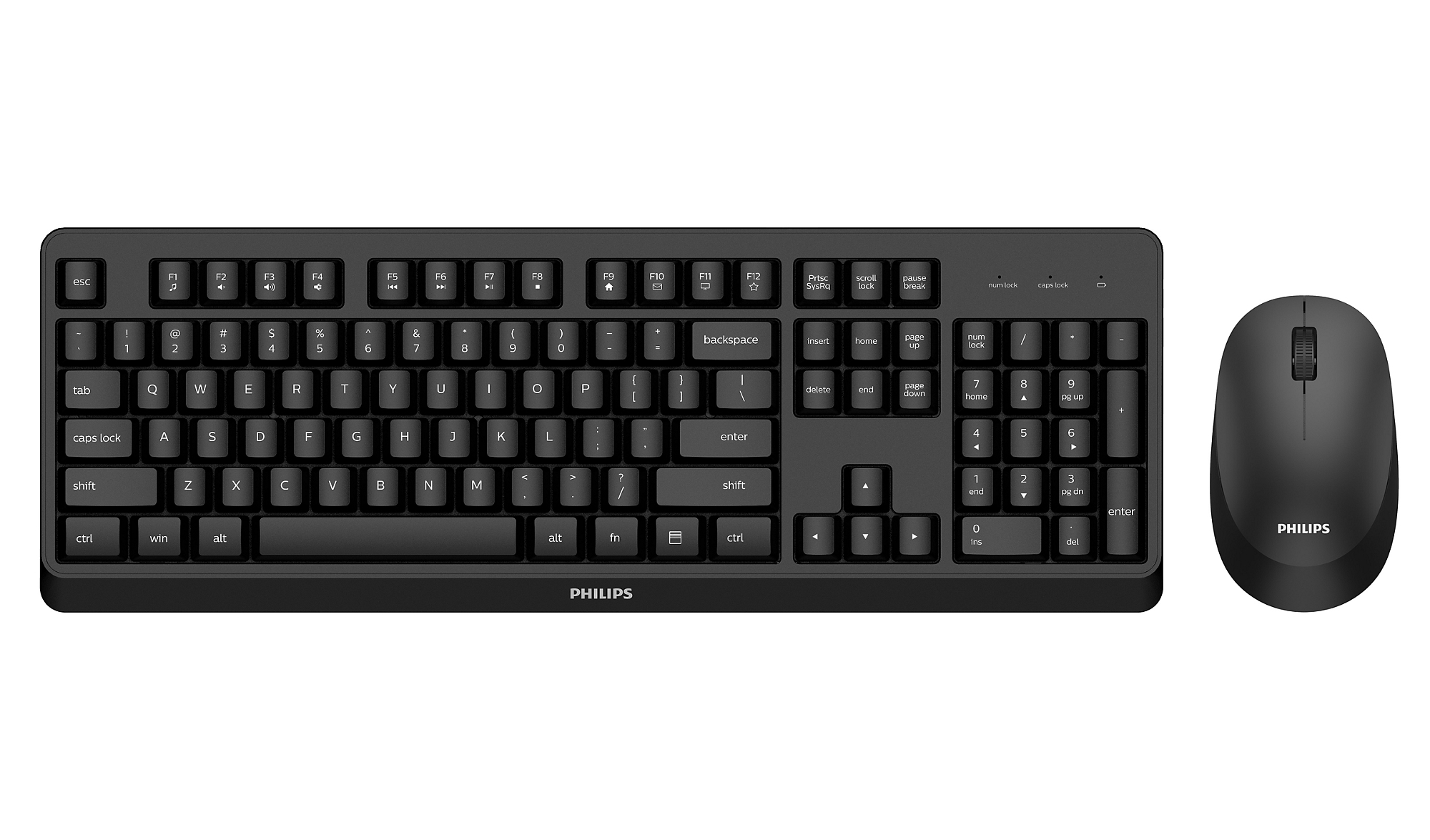 Philips 3000 series SPT6307BL/00 tangentbord Mus inkluderad RF Trådlös Svart