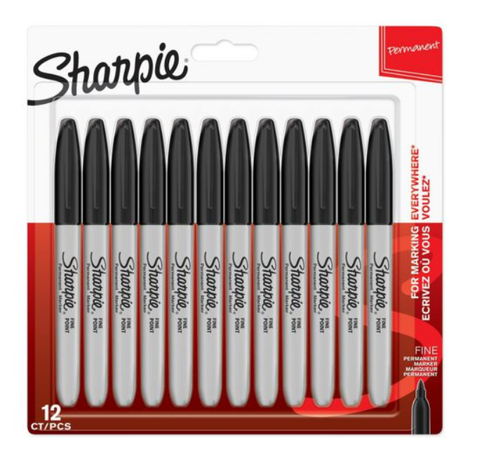 Sharpie 1996111 permanent marker Fine tip Black 12 pc(s)