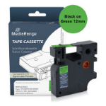 MediaRange MRDY45019 labelprinter-tape Zwart op groen D1