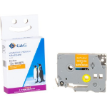 G&G 16827 labelprinter-tape White on gold TZe