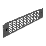 DeLOCK 19″ Network Cabinet Panel with ventilation slots tool free 2U black