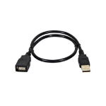 Monoprice USB 2.0 1.5ft USB cable 17.7" (0.45 m) USB A 0.48 Gbit/s Black
